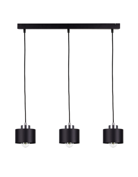 Lampa wisząca 3xE27 SIMPLY BLACK/SILVER