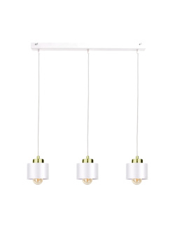 Lampa wisząca 3xE27 SIMPLY WHITE/GOLD