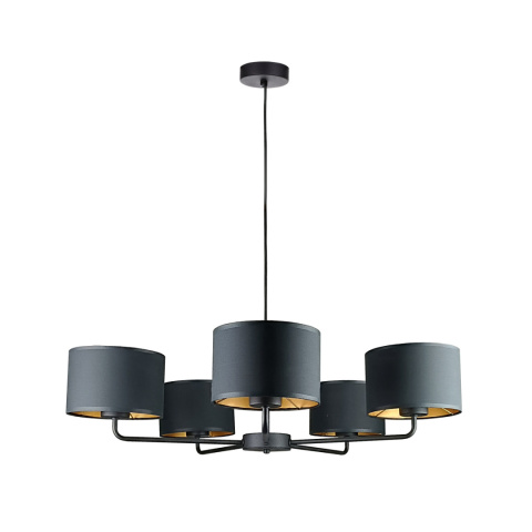 Lampa wisząca 5xE27 Nia Black