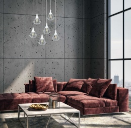 Lampa wisząca 6xE27 SELENE WHITE